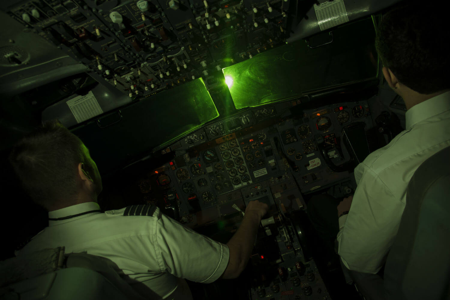 Night flying training